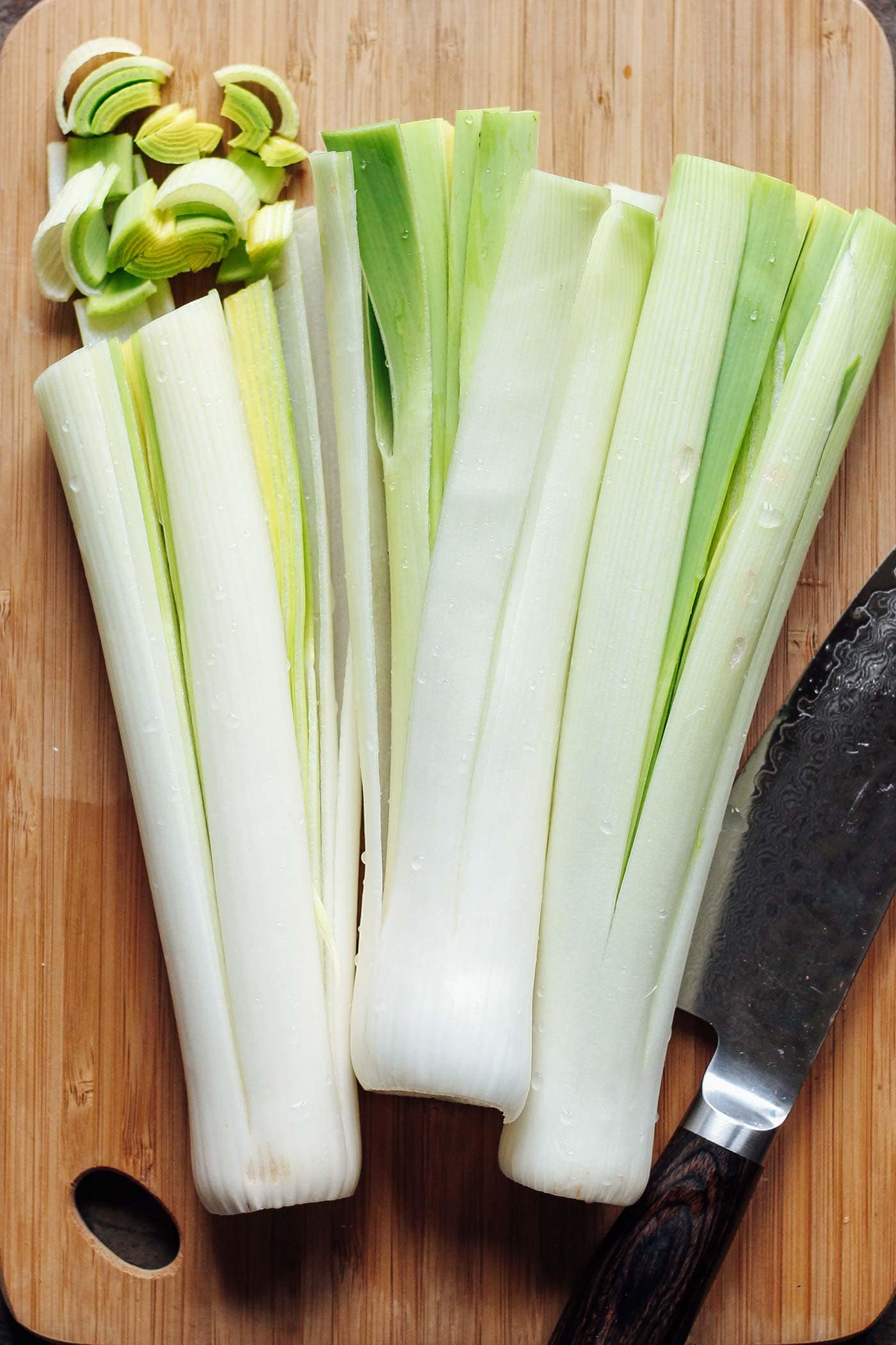 Savory Buckwheat Crepes with Leek Fondue & Coconut Bacon #vegan #plantbased #glutenfree #crepes
