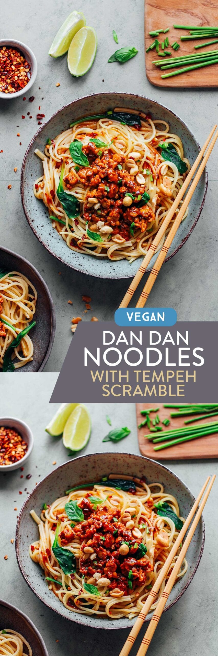 Dan Dan Noodles with Tempeh Scramble Full of Plants