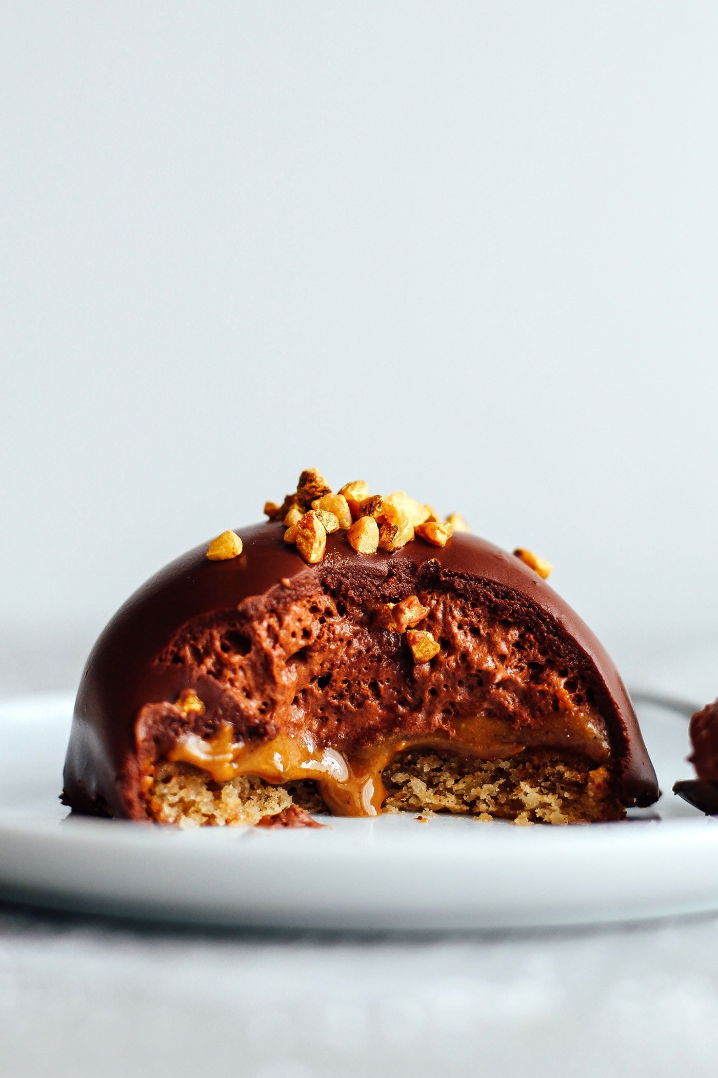 Praline Chocolate Mousse Domes (Vegan + GF)