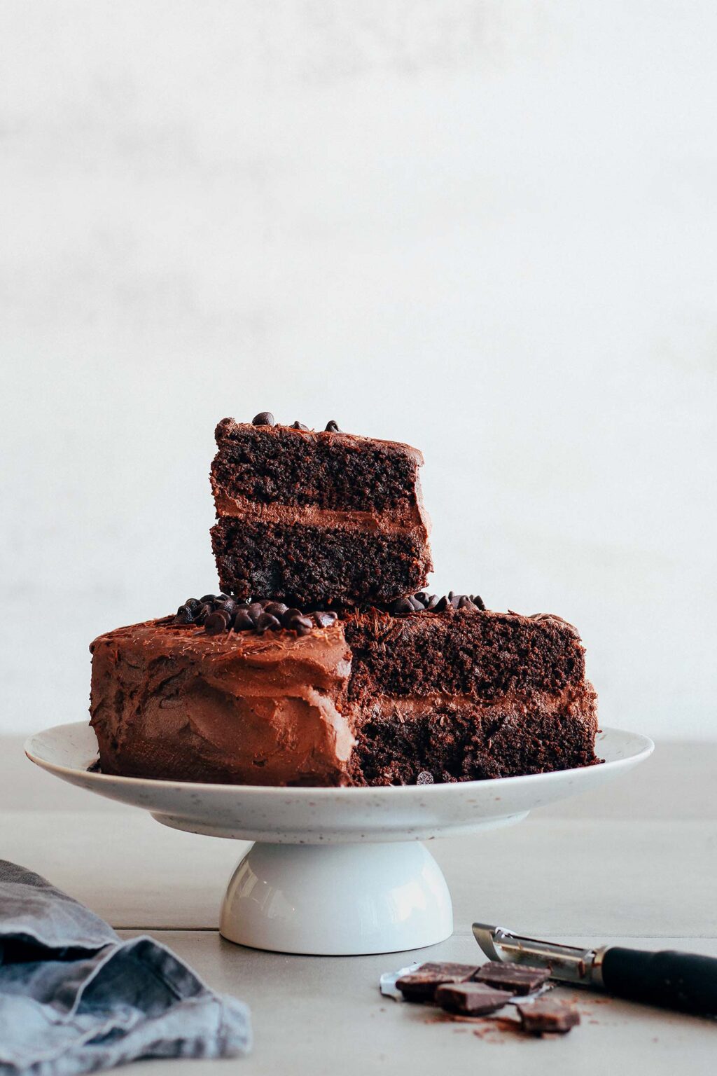 Fudgy Chocolate Layer Cake (Vegan + GF) Full of Plants