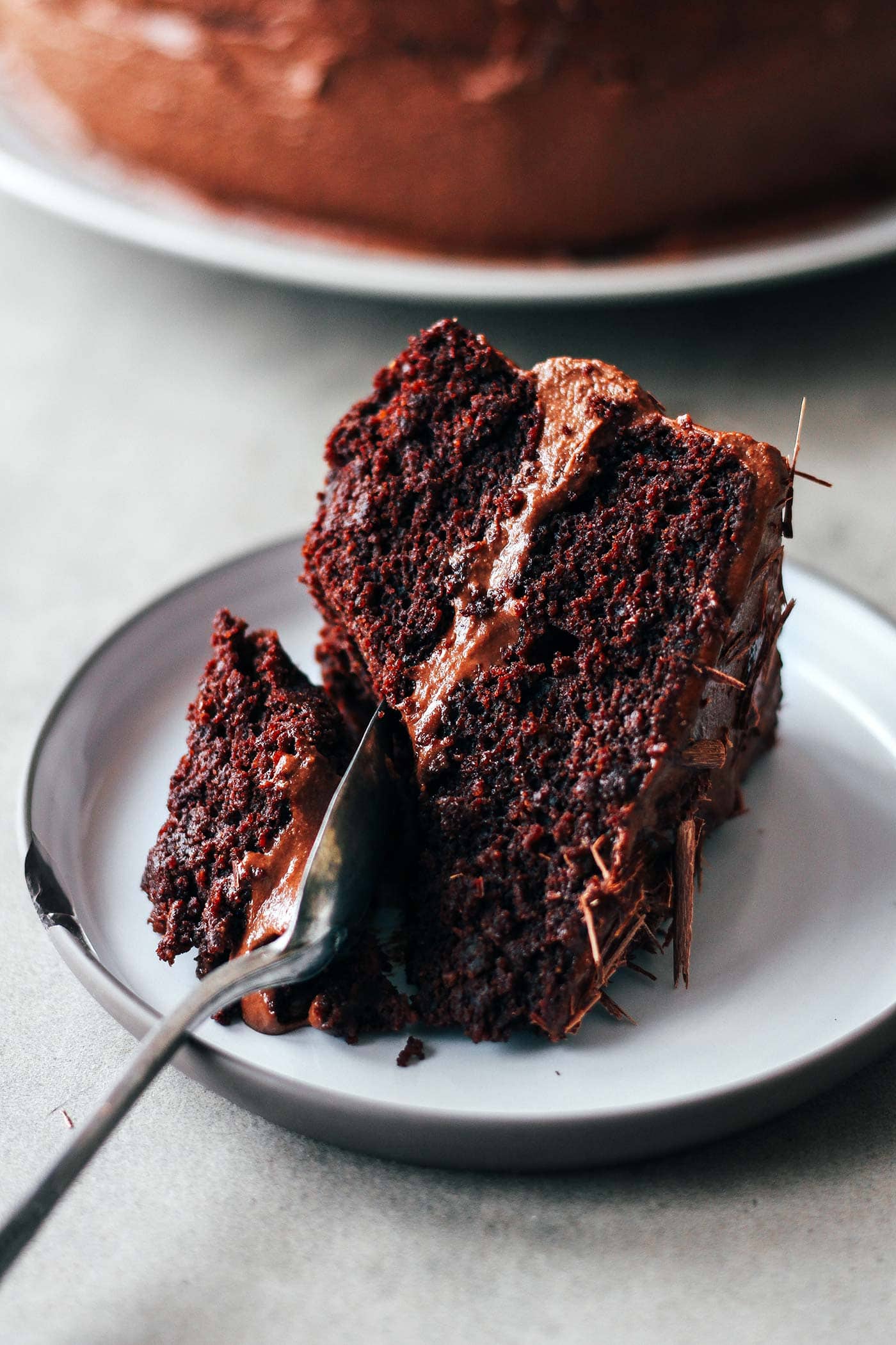 Fudgy Chocolate Layer Cake (Vegan + GF)