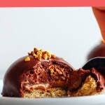 Chocolate Mousse Praline Domes (Vegan + Gluten-Free)