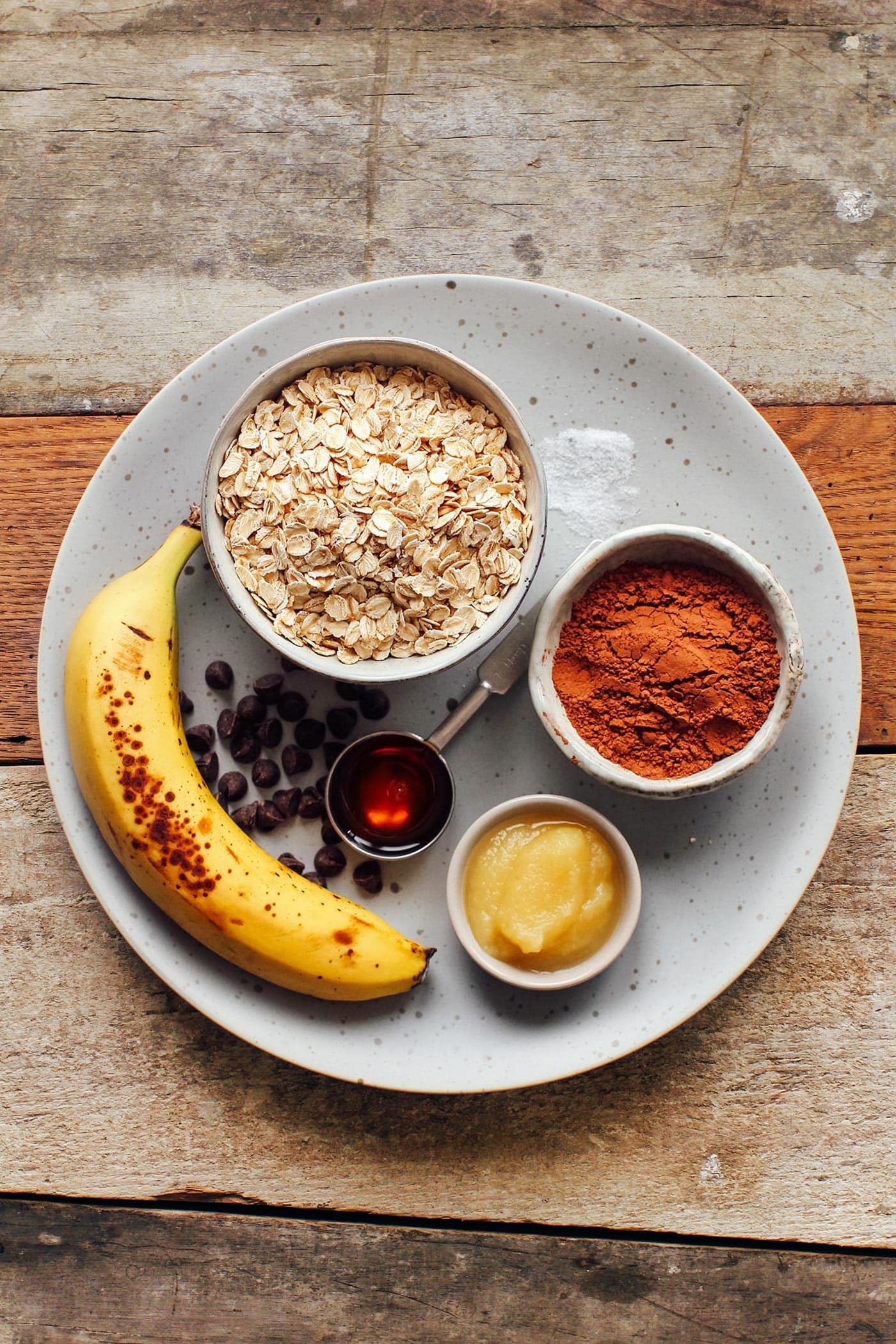 Brownie Oatmeal with Banana Ice cream (Hot & Cold!)