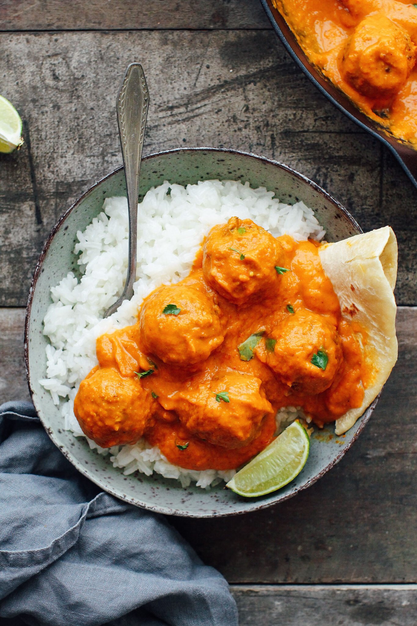 Veggie Balls in Creamy Masala Sauce - Full of Plants