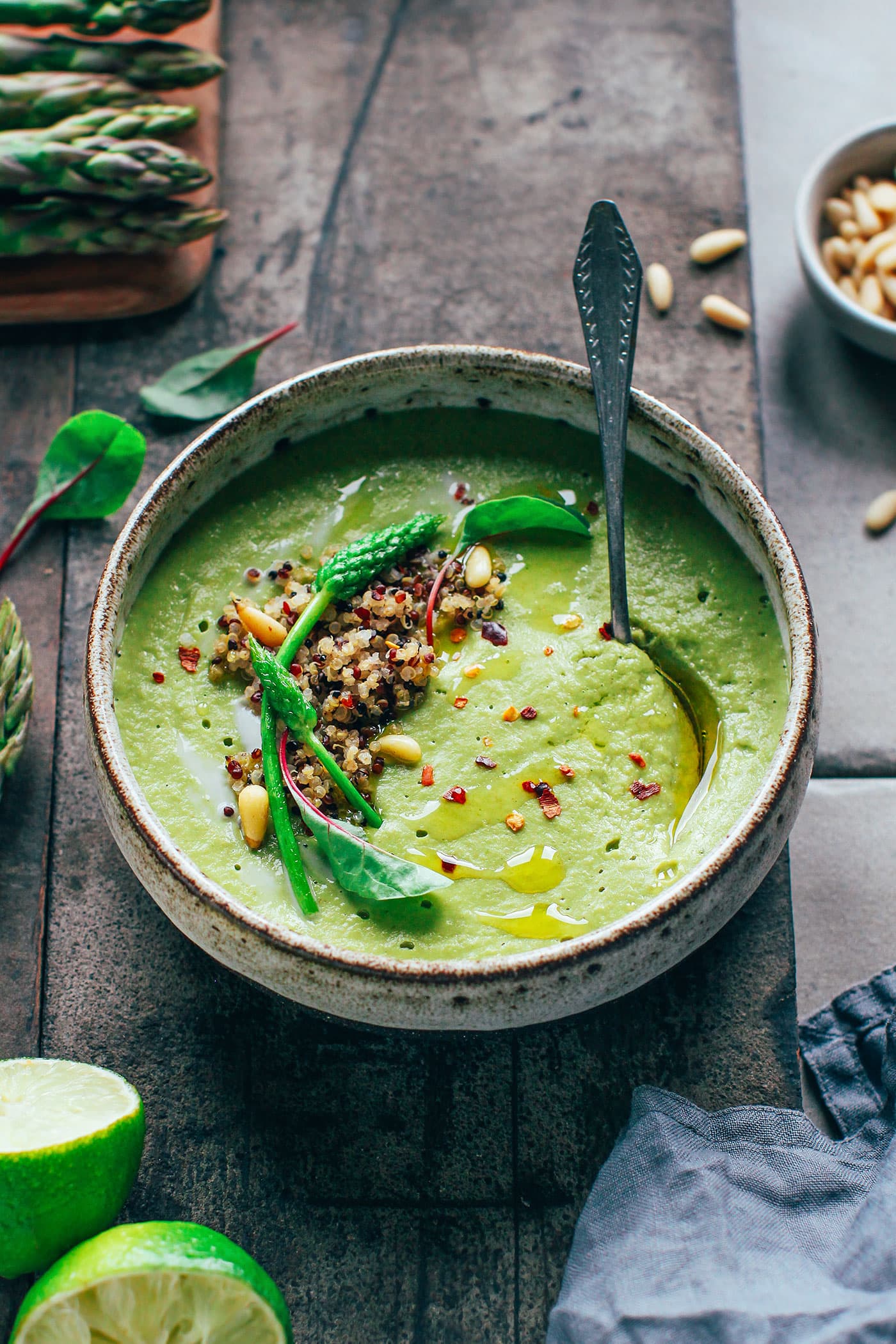 Easy Green Curry Asparagus Soup