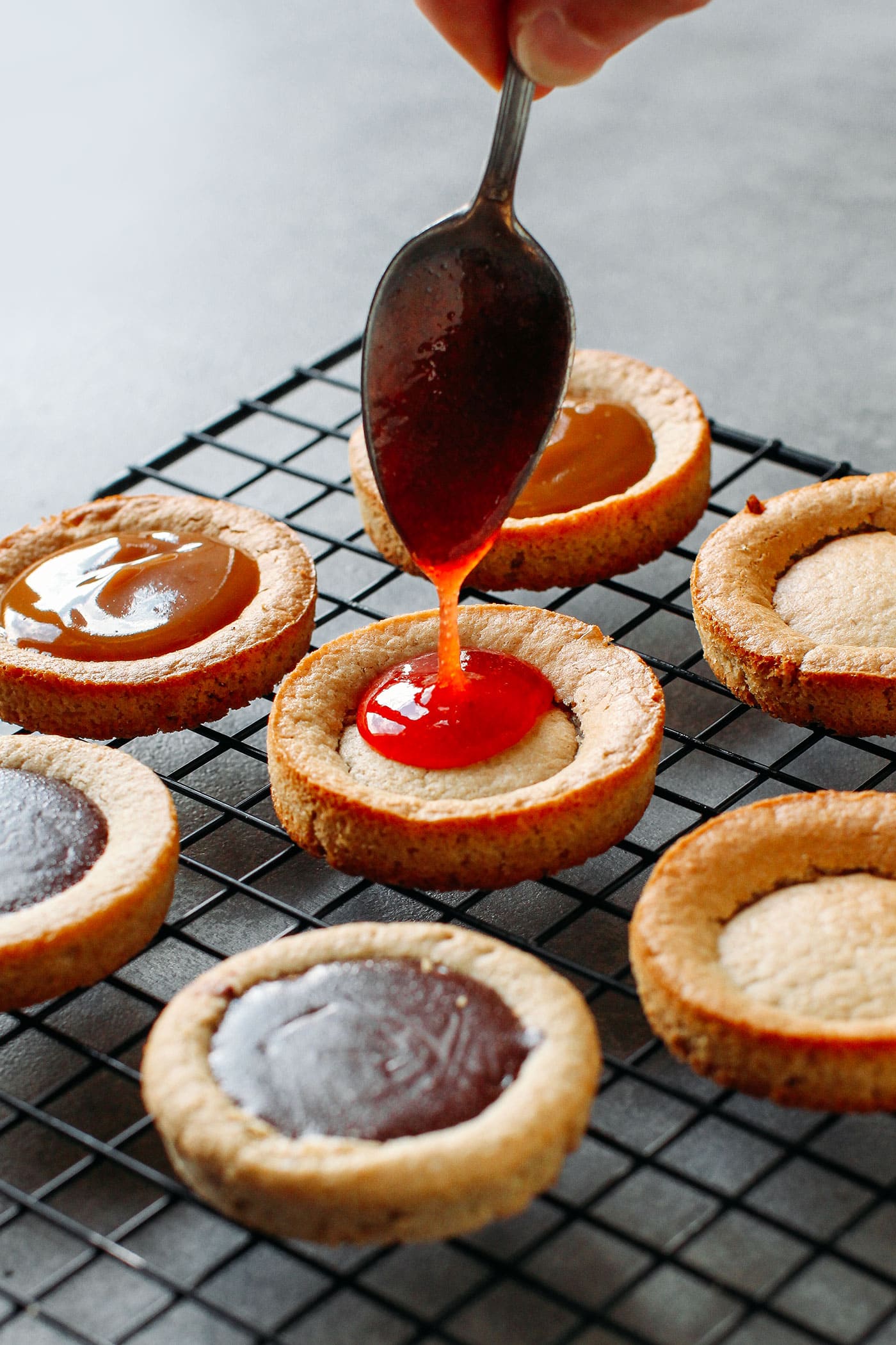 Soft Thumbprint Cookies - 3 Flavors! (Vegan + GF)