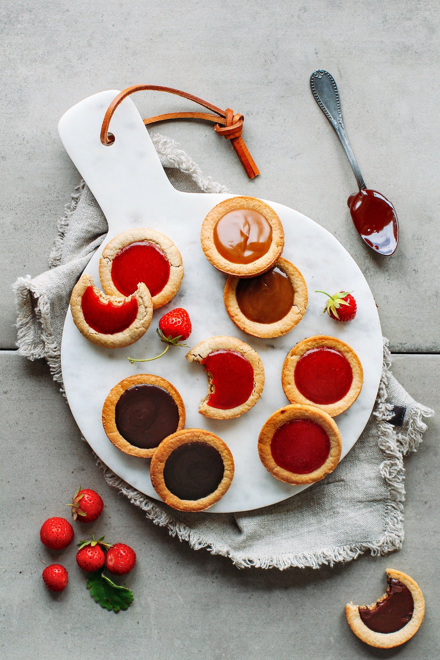 Soft Thumbprint Cookies - 3 Flavors! (Vegan + GF)