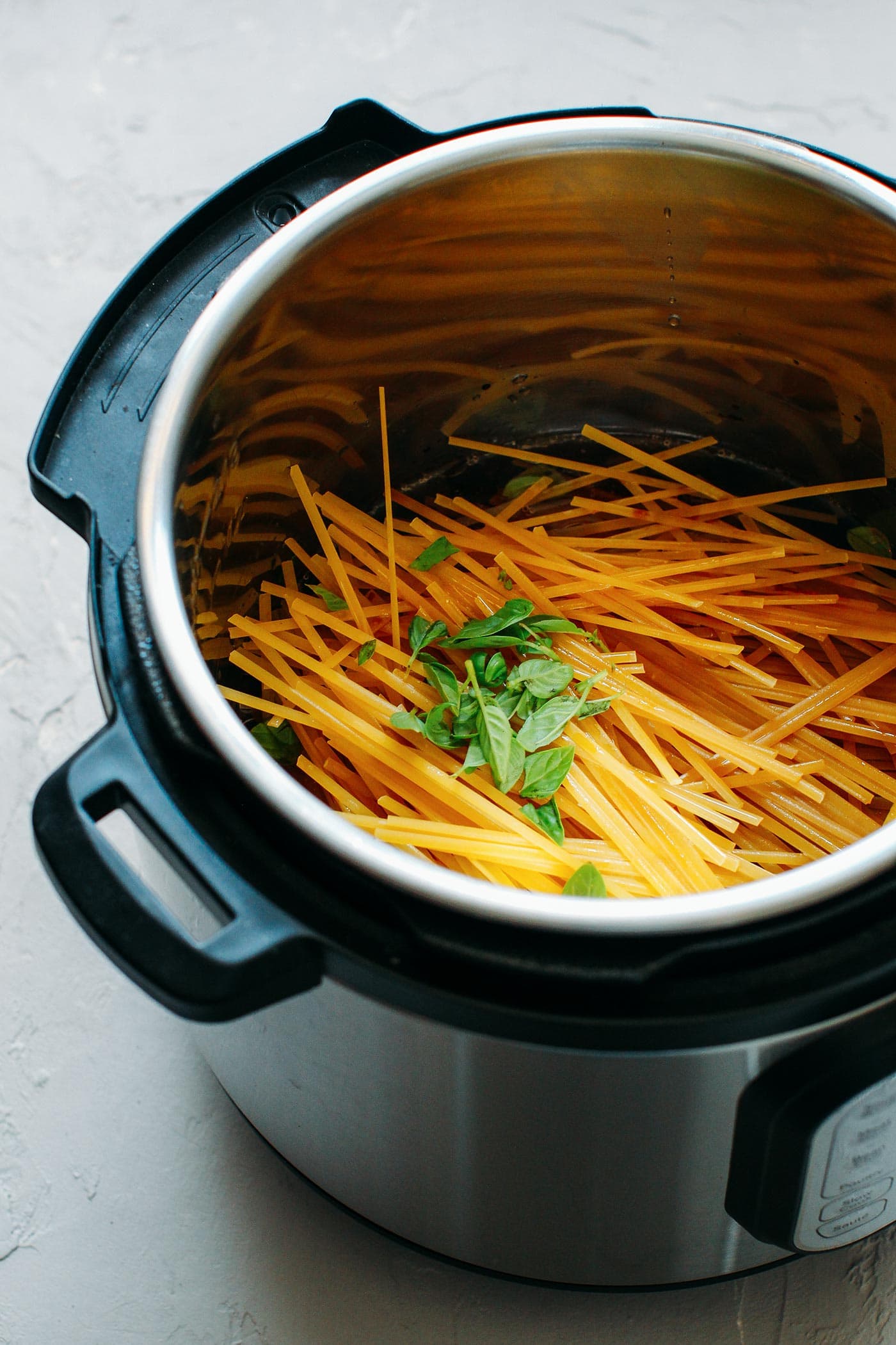 Instant Pot Sesame & Basil Noodles with Roasted Veggies