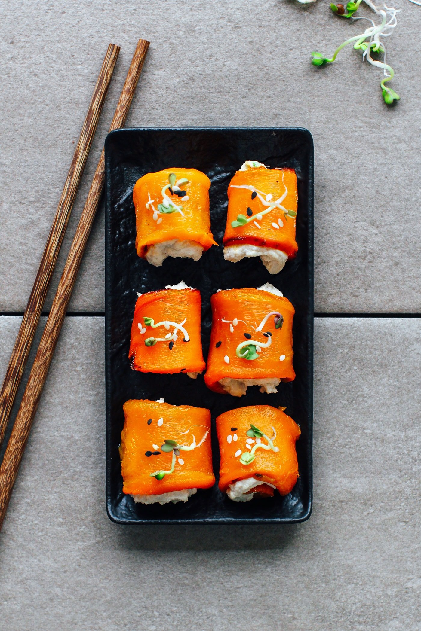 Vegan Smoked "Salmon" Cheese Rolls