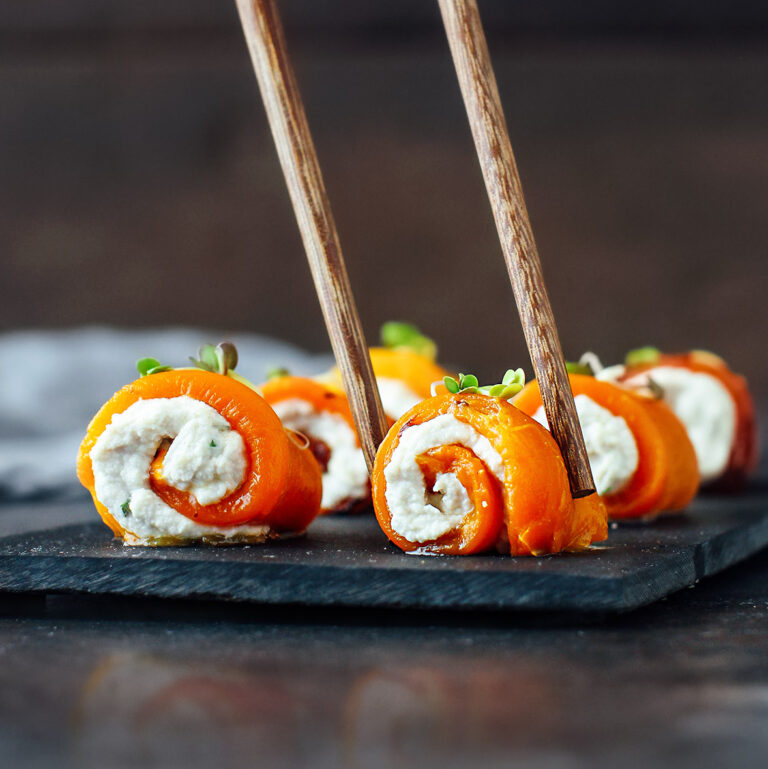 Vegan Smoked "Salmon" Cheese Rolls