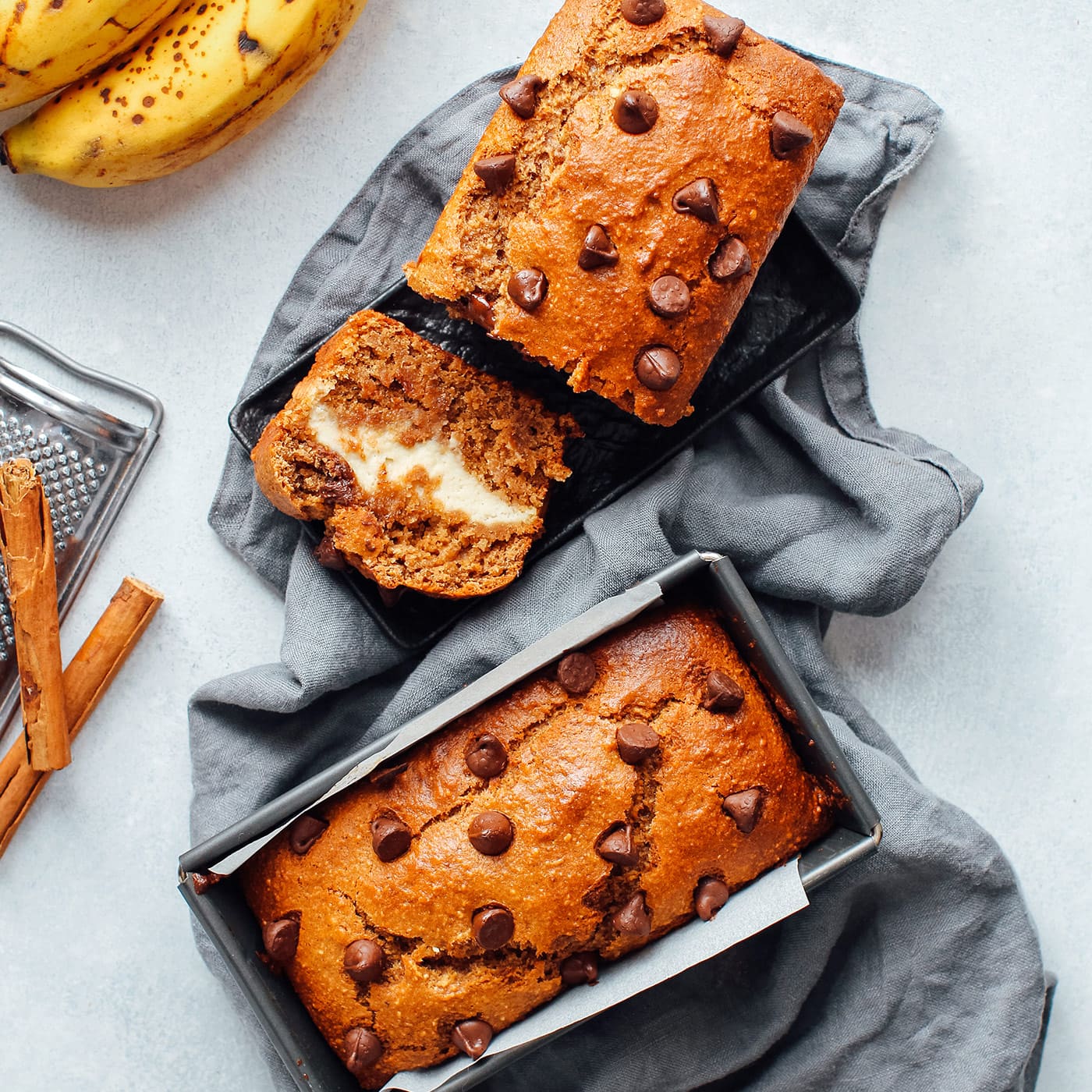 Vegan Cream Cheese Banana Bread (GF)-image