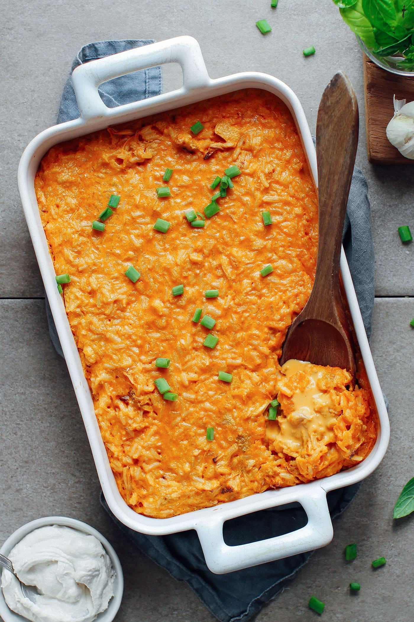 Buffalo Jackfruit & Rice Bake