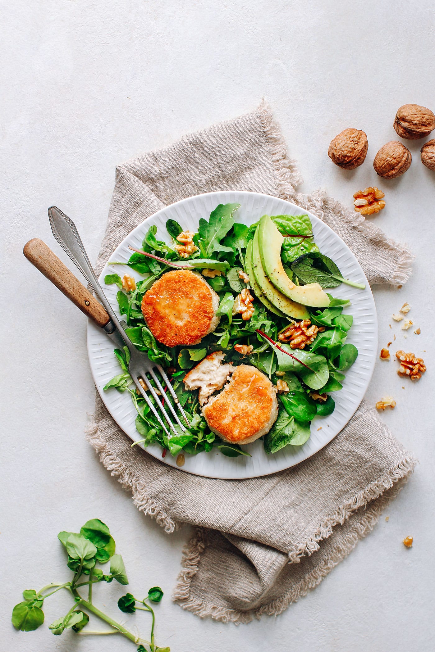 Vegan Chèvre Chaud Salad