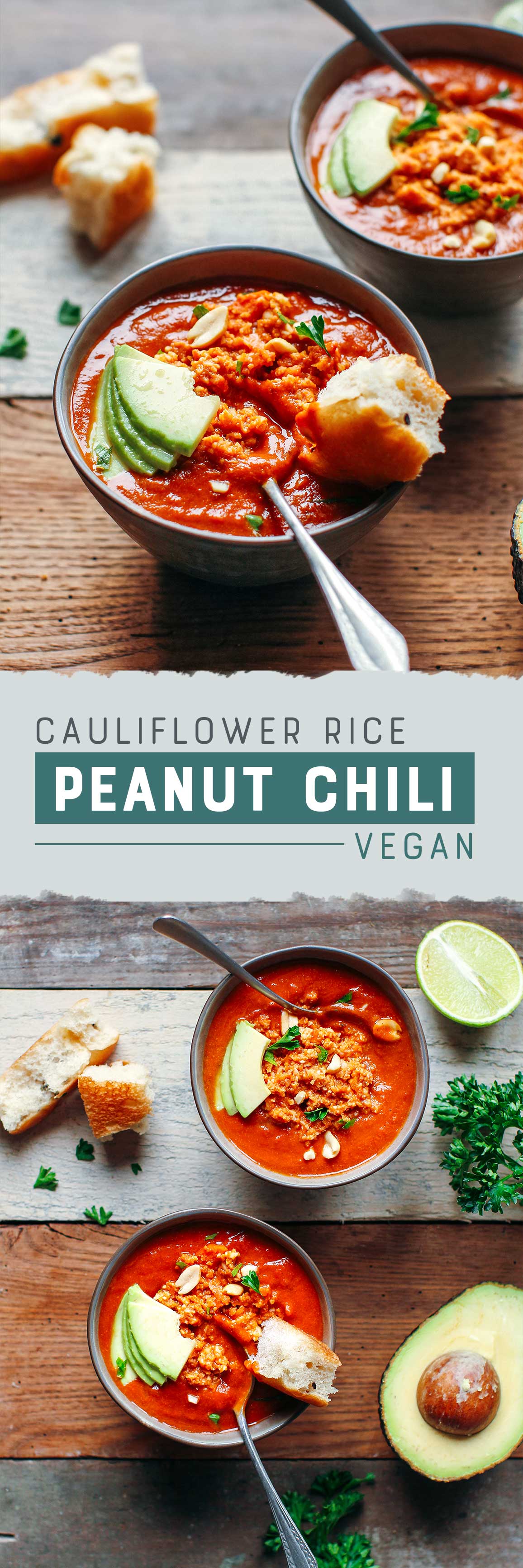 Cauliflower Rice Peanut Chili