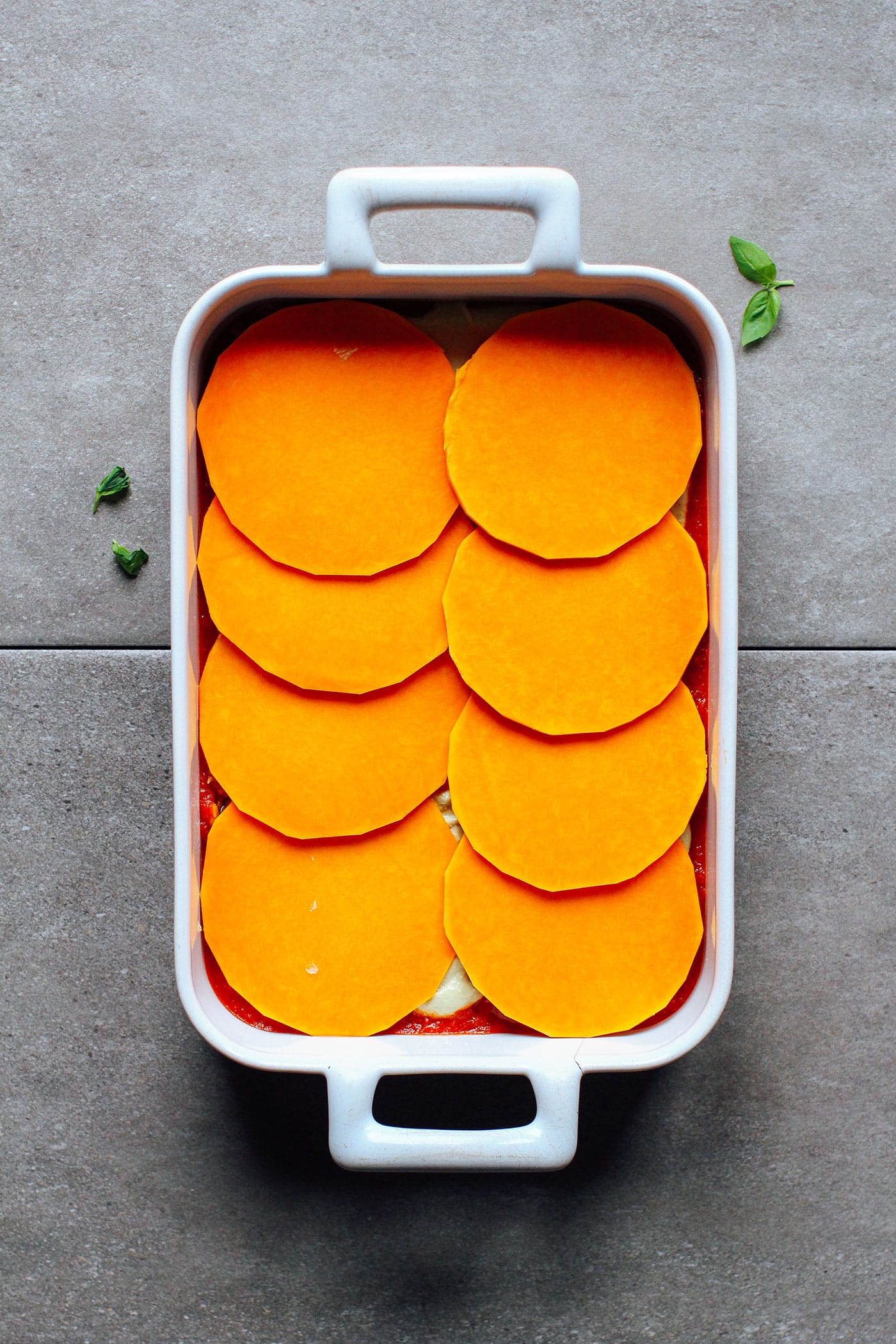 Tempeh & Pesto Butternut Squash Lasagna