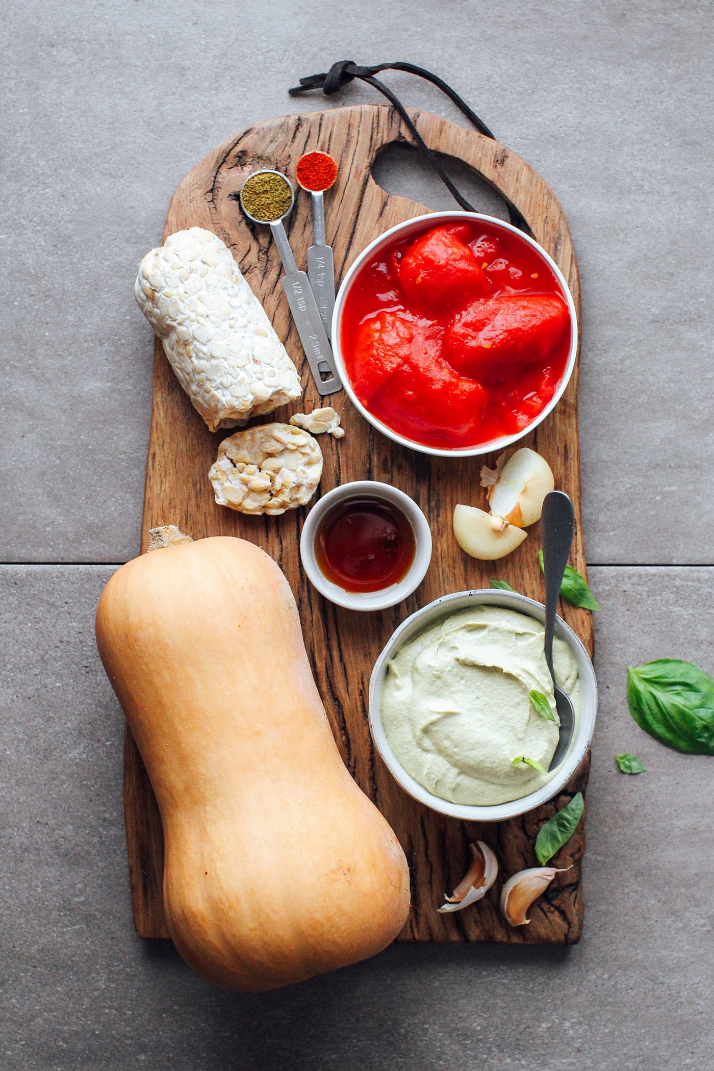 Tempeh & Pesto Butternut Squash Lasagna