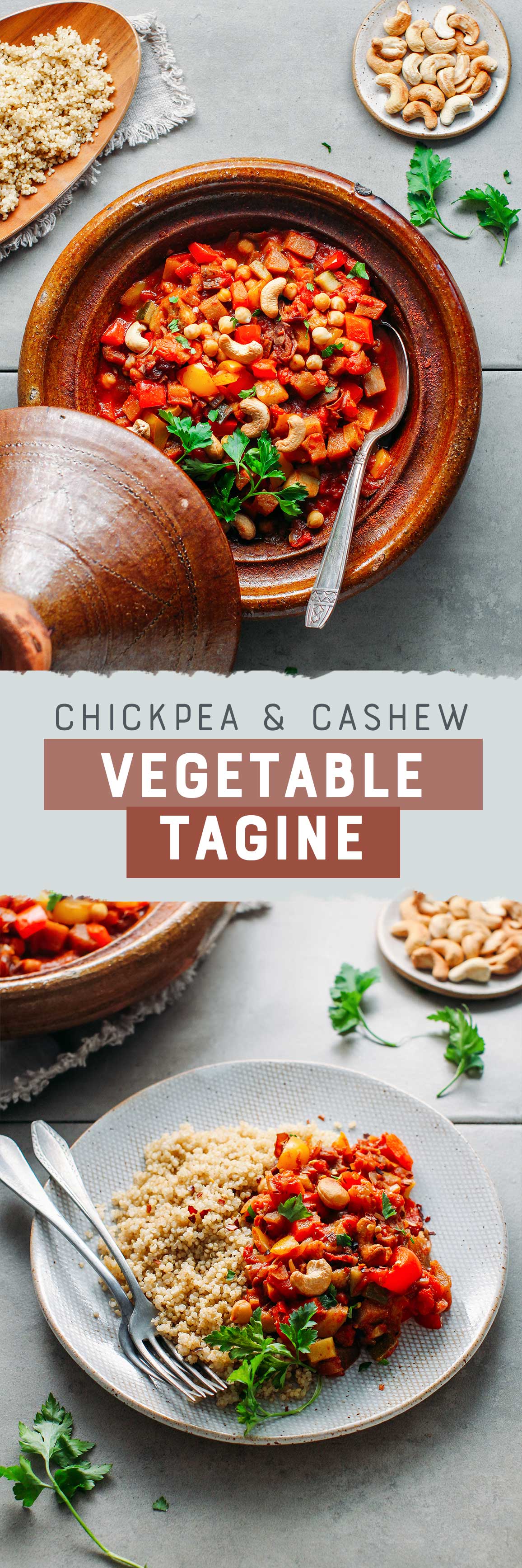 Chickpea & Cashew Vegetable Tagine