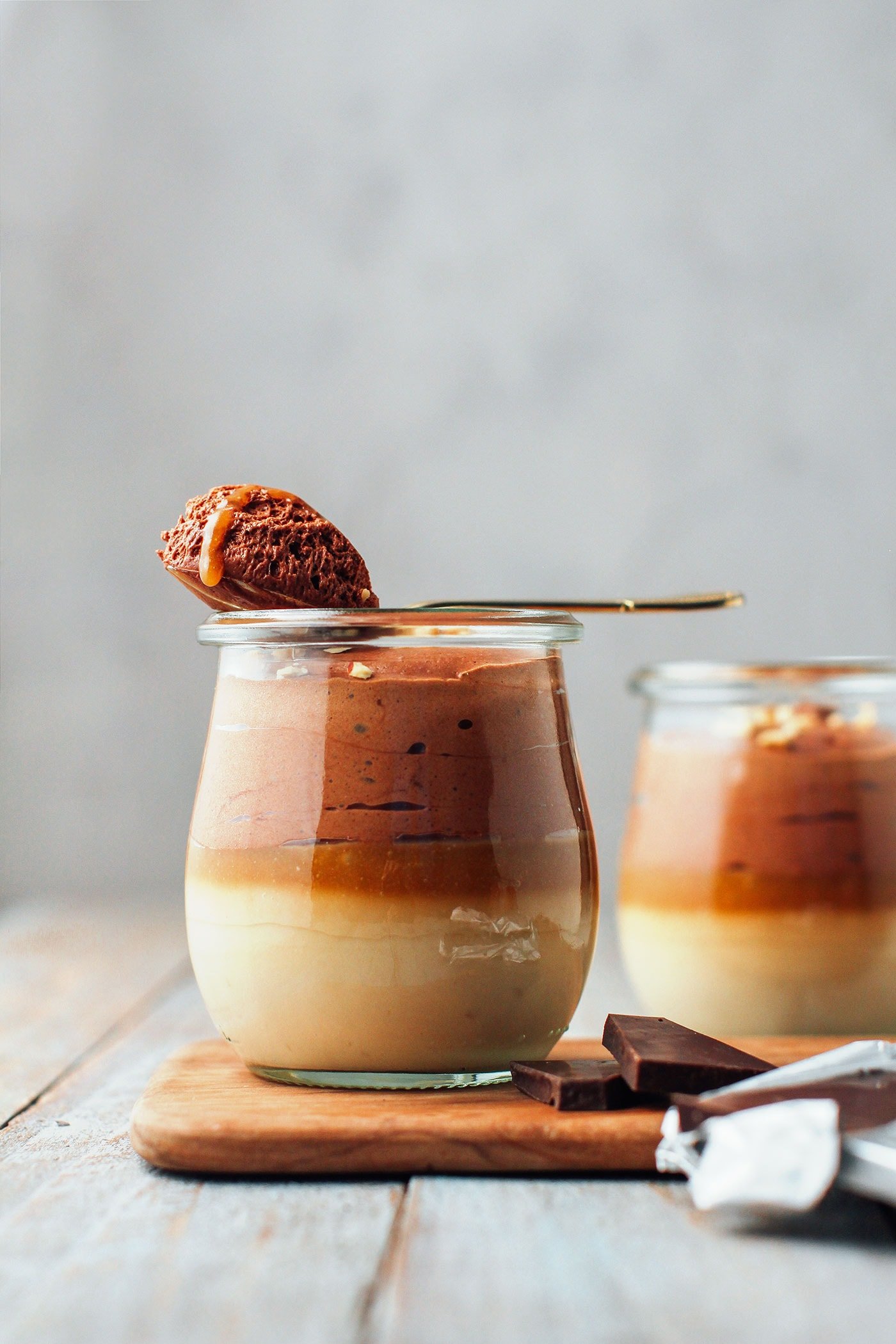 Orangesicle Frosted Chocolate Mousse Parfait