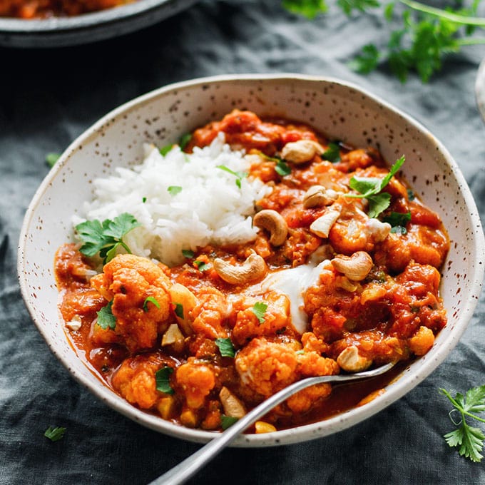 Instant Pot Cauliflower Tikka Masala Full Of Plants 