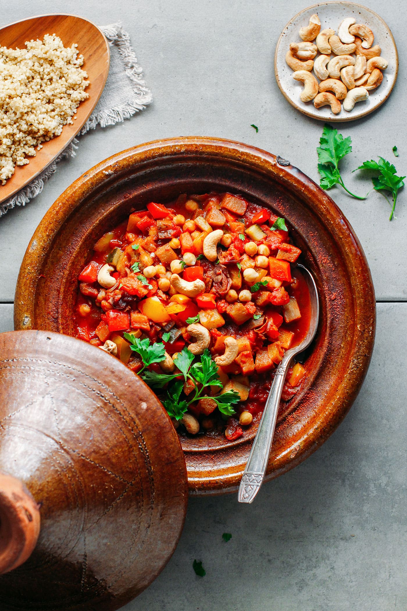 Chickpea & Cashew Vegetable Tagine