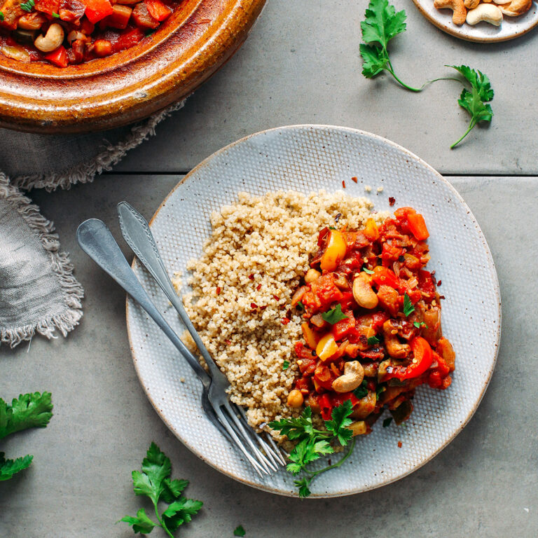 Chickpea & Cashew Vegetable Tagine