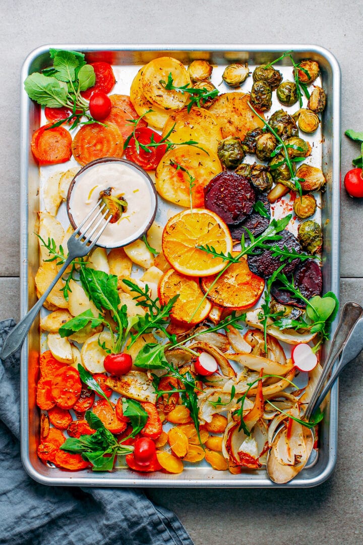 Sheet Pan Roasted Winter Vegetables - Full of Plants