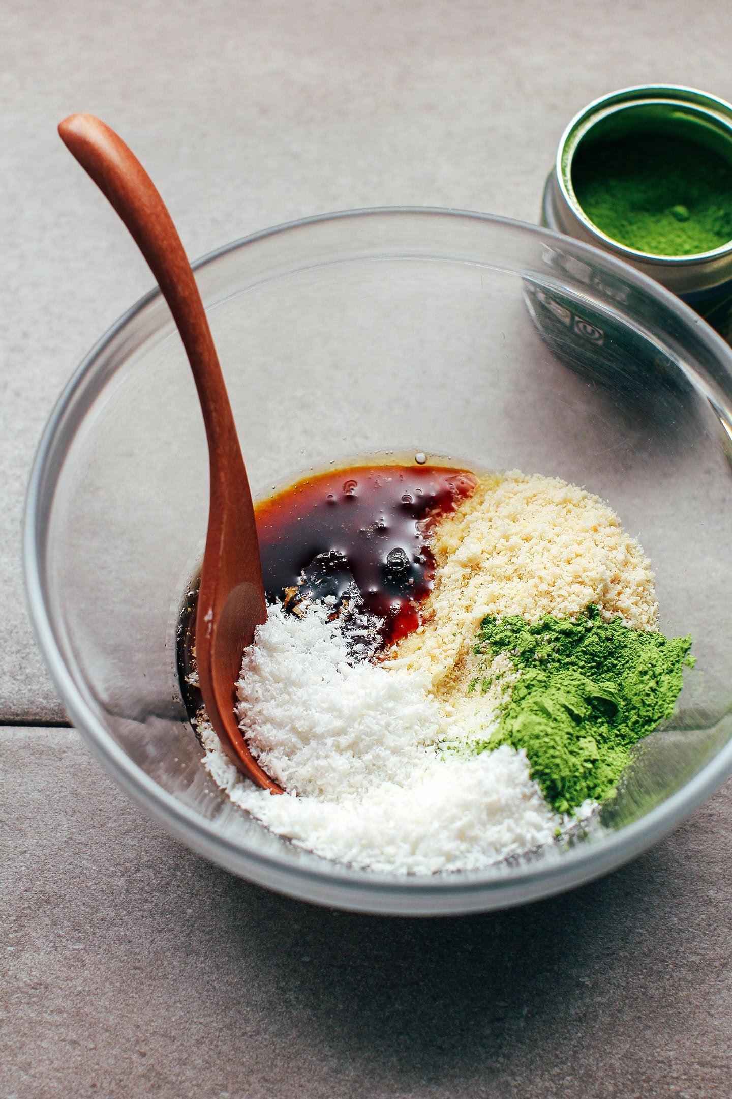 5-Ingredient Chewy Matcha Coconut Cookies