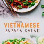 Easy Vietnamese Papaya Salad