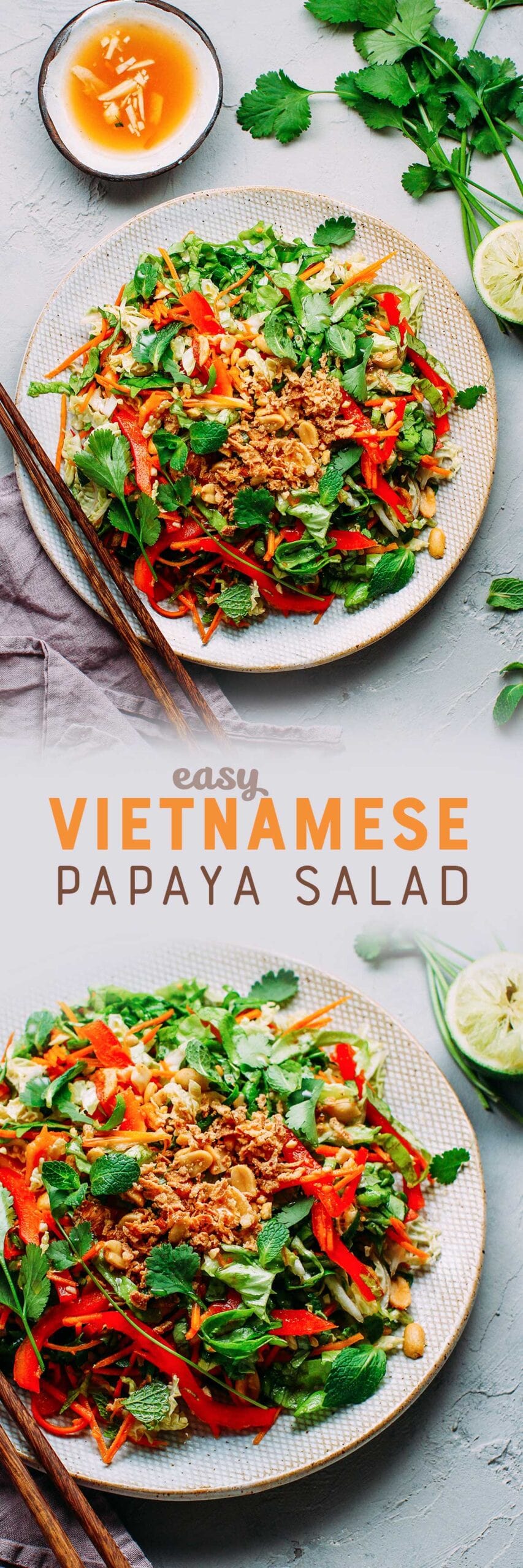 Green Papaya Salad (VietnameseInspired!) Full of Plants