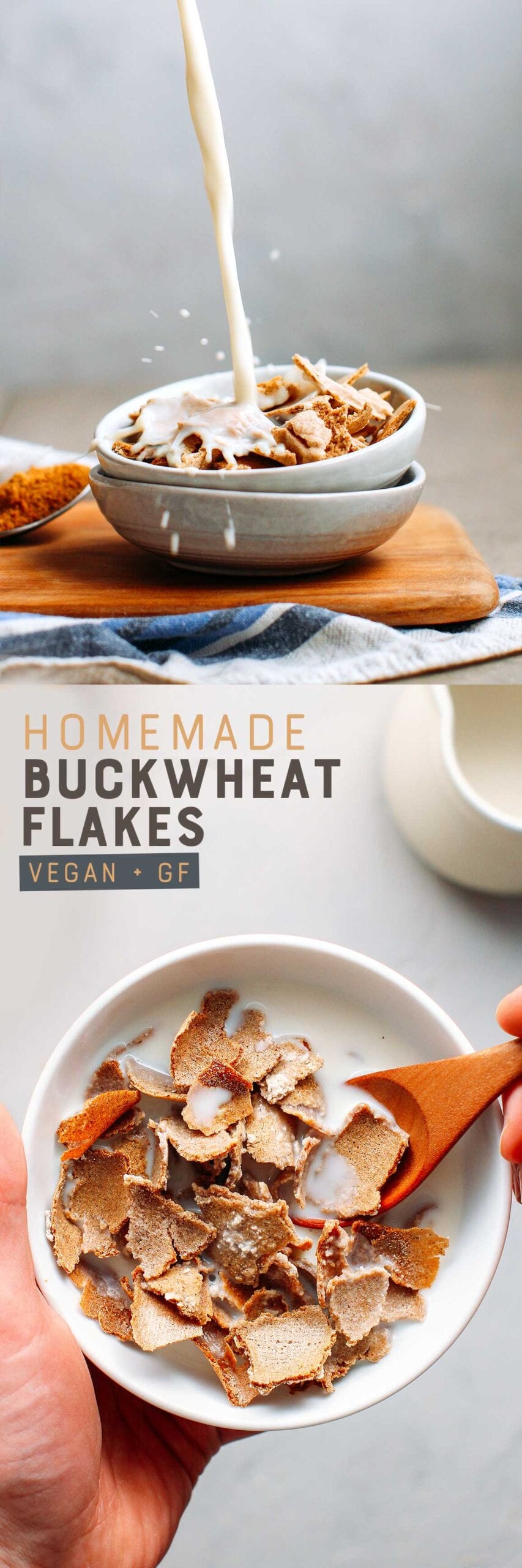 Homemade Buckwheat Flakes Full of Plants
