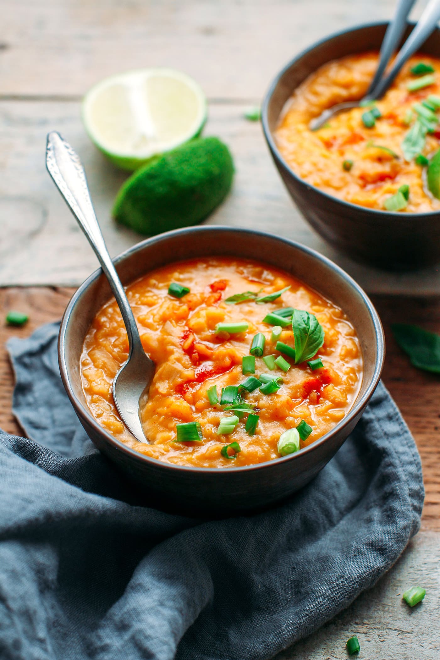 Sriracha Miso Mung Bean Soup