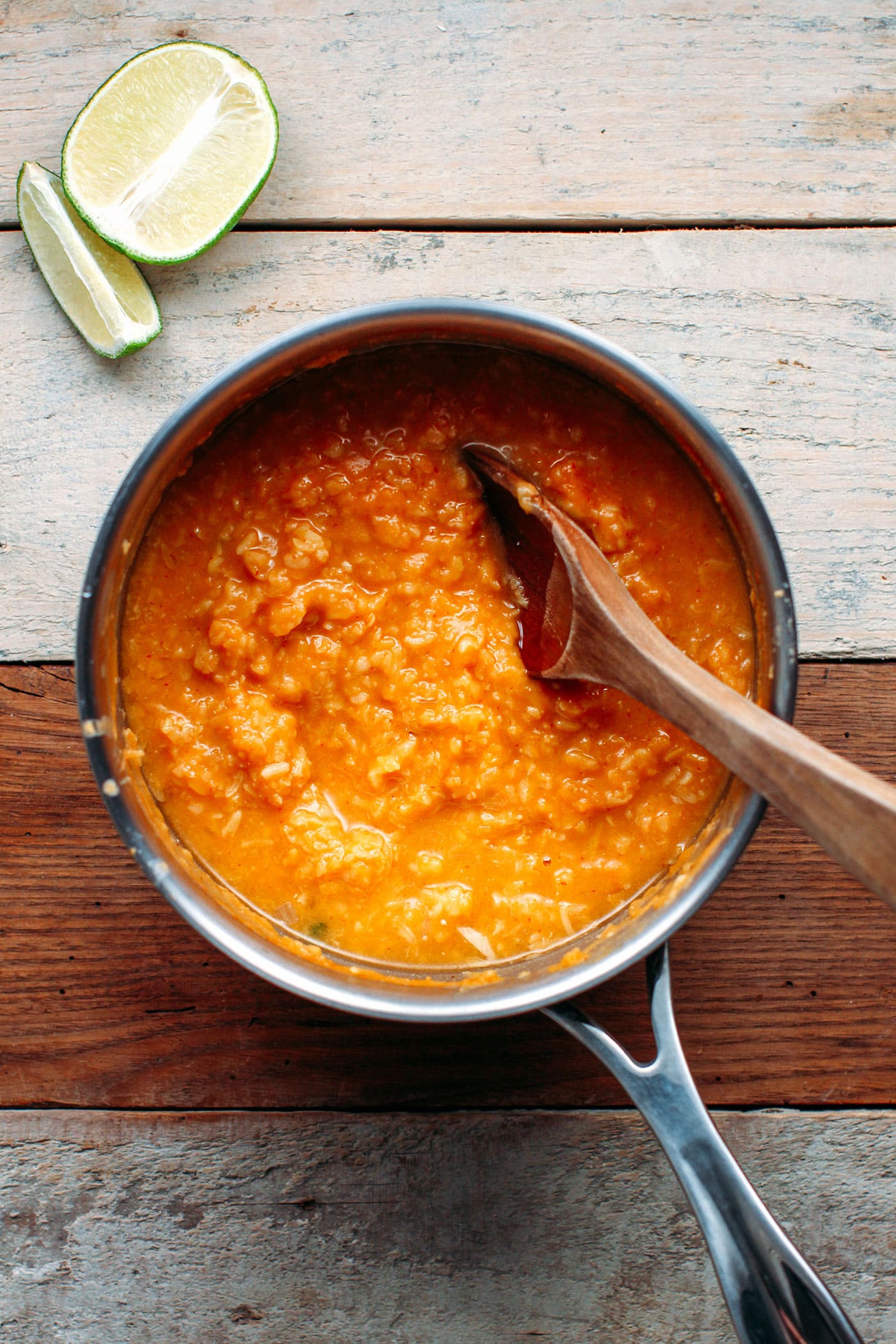 Sriracha Miso Mung Bean Soup