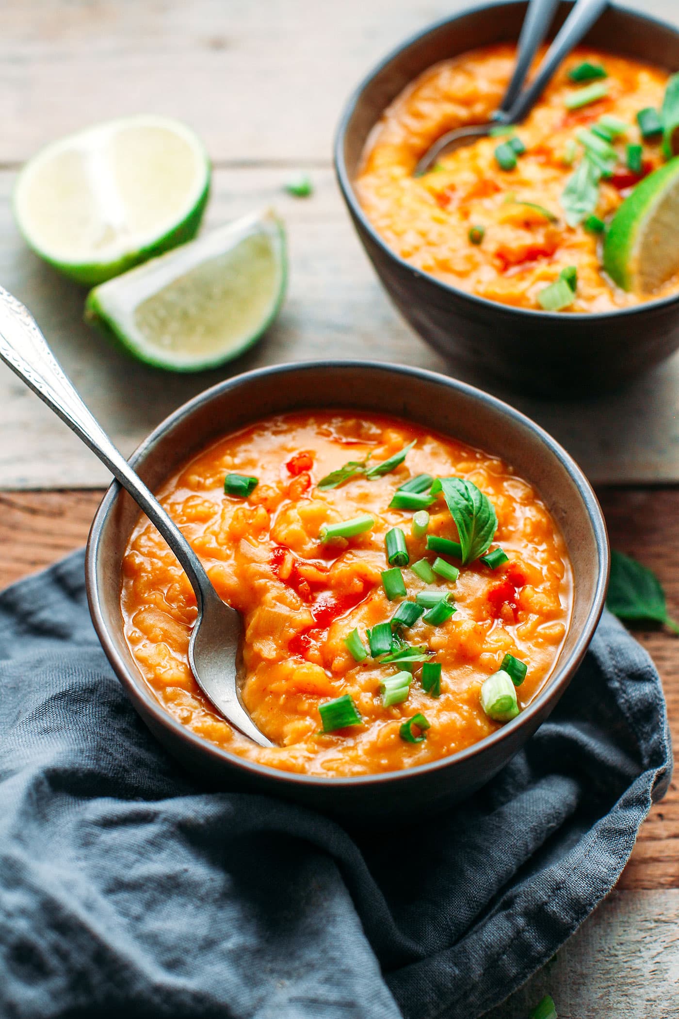 Sriracha Miso Mung Bean Soup