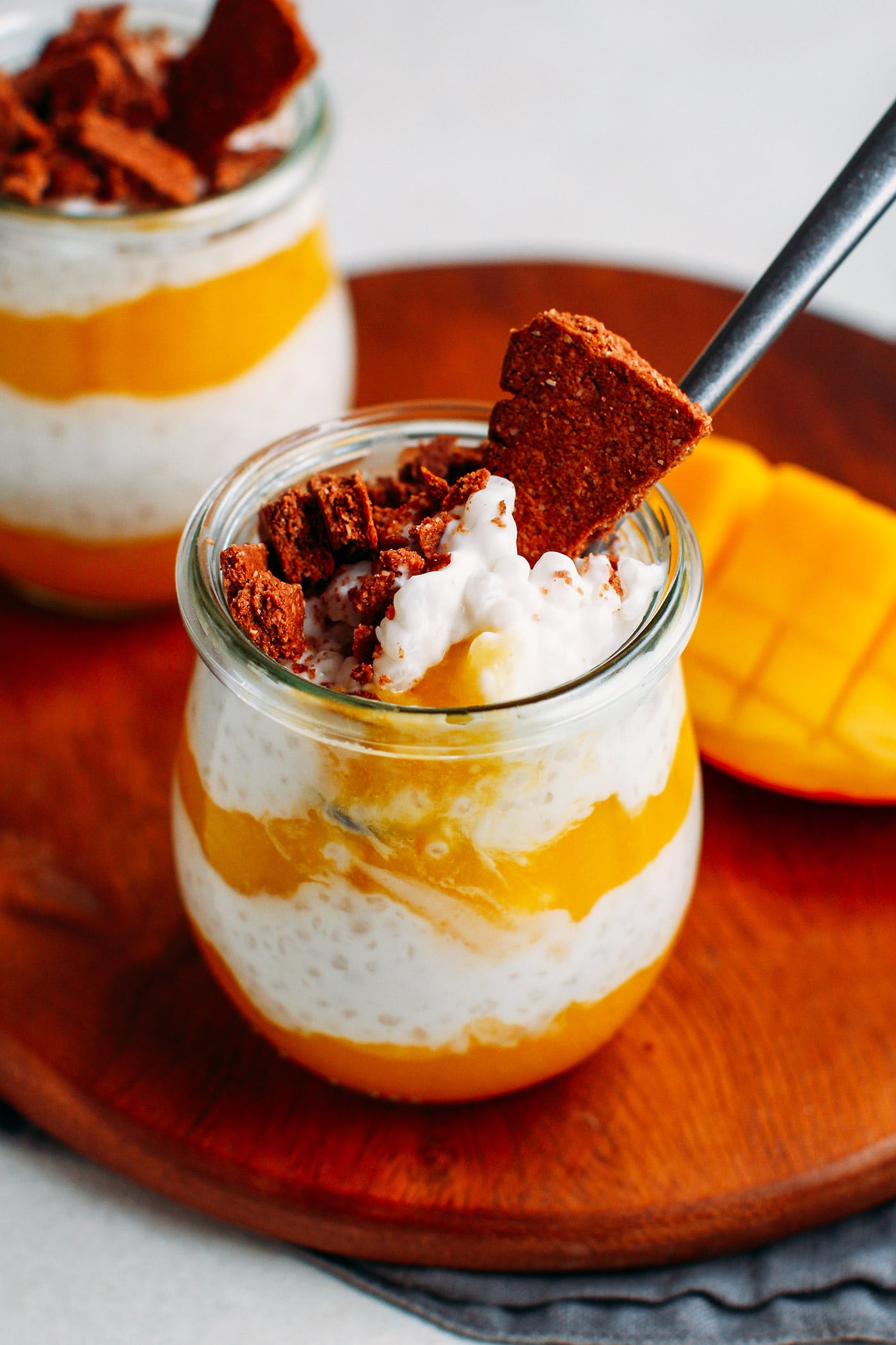 Mango & Coconut Tapioca Pearls Parfaits