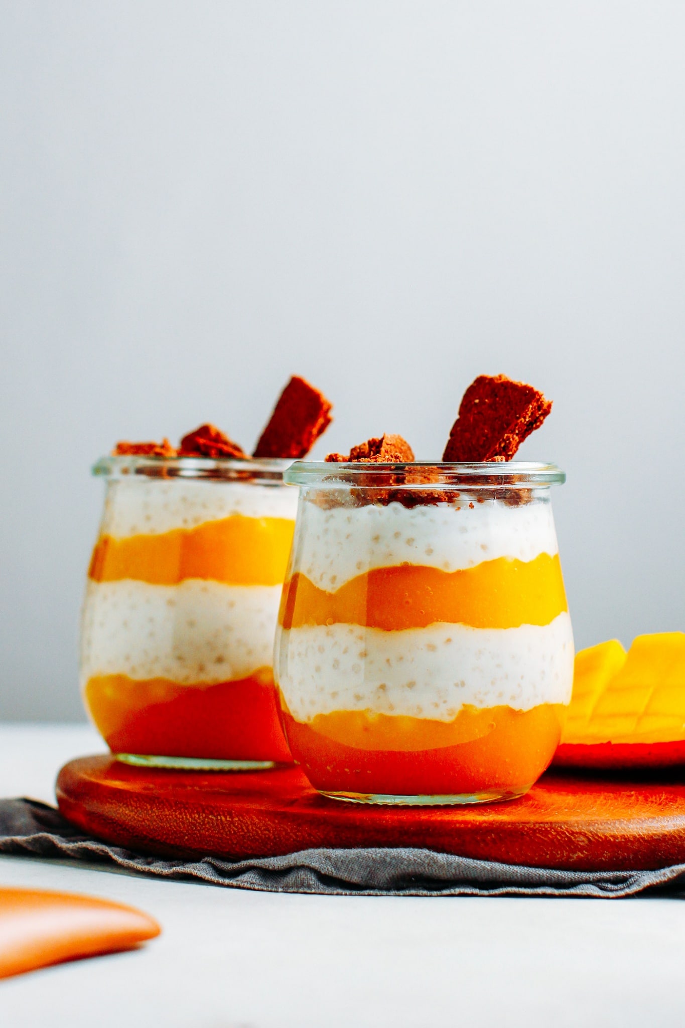 Mango & Coconut Tapioca Pearls Parfaits