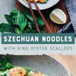 Szechuan Noodles with King Oyster Scallops