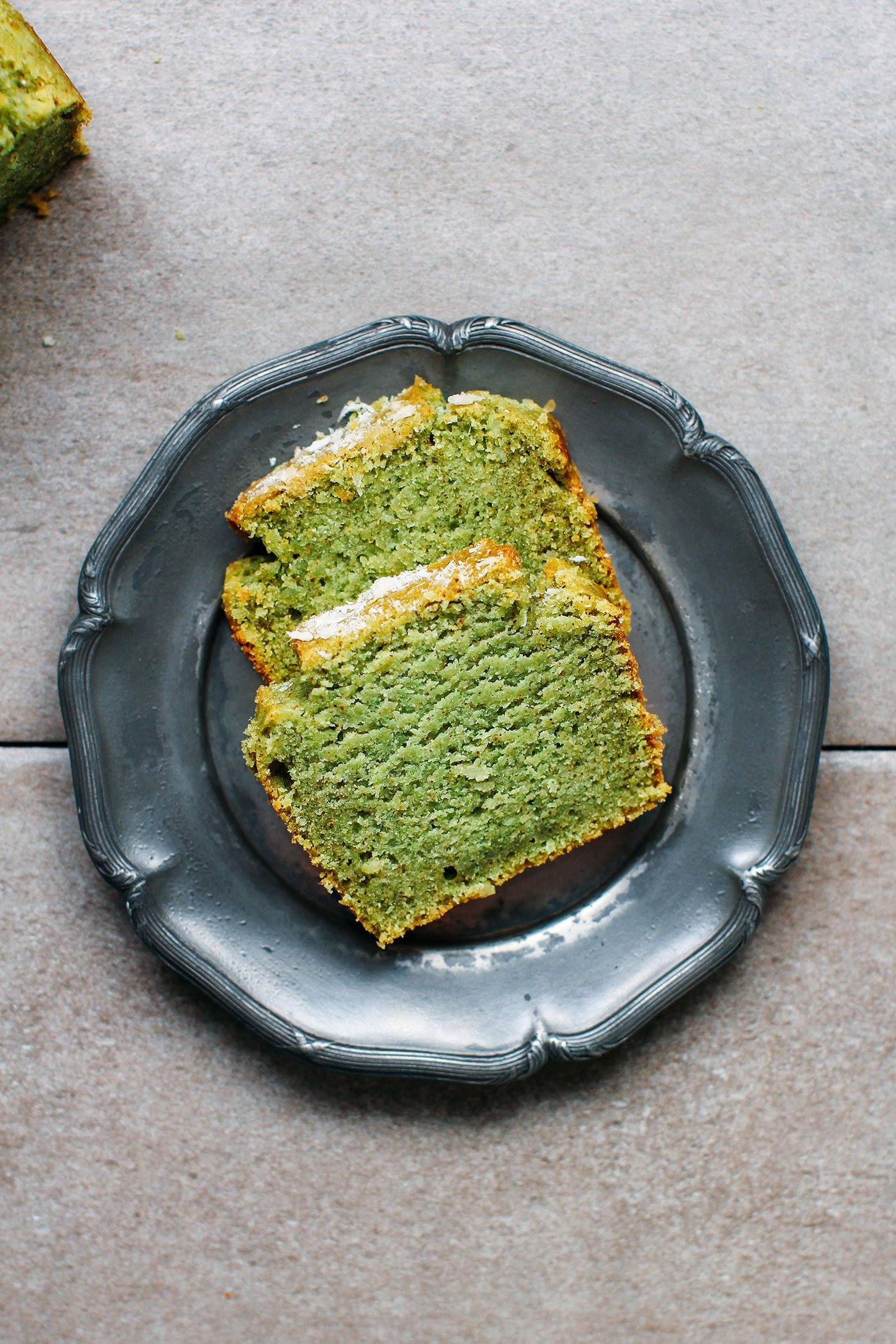 Pandan Coconut Bread (Vegan + GF)