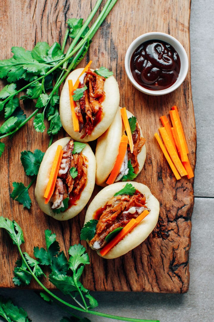 Crispy Mushroom & Chicken Gua Bao - Full of Plants