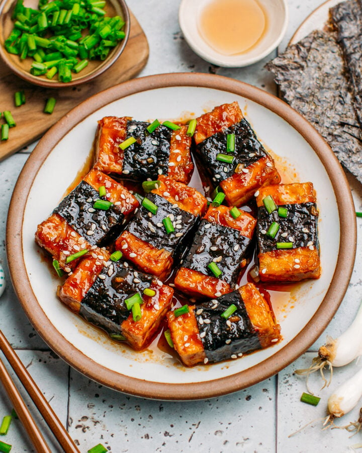 Spicy Seaweed Tofu Rolls