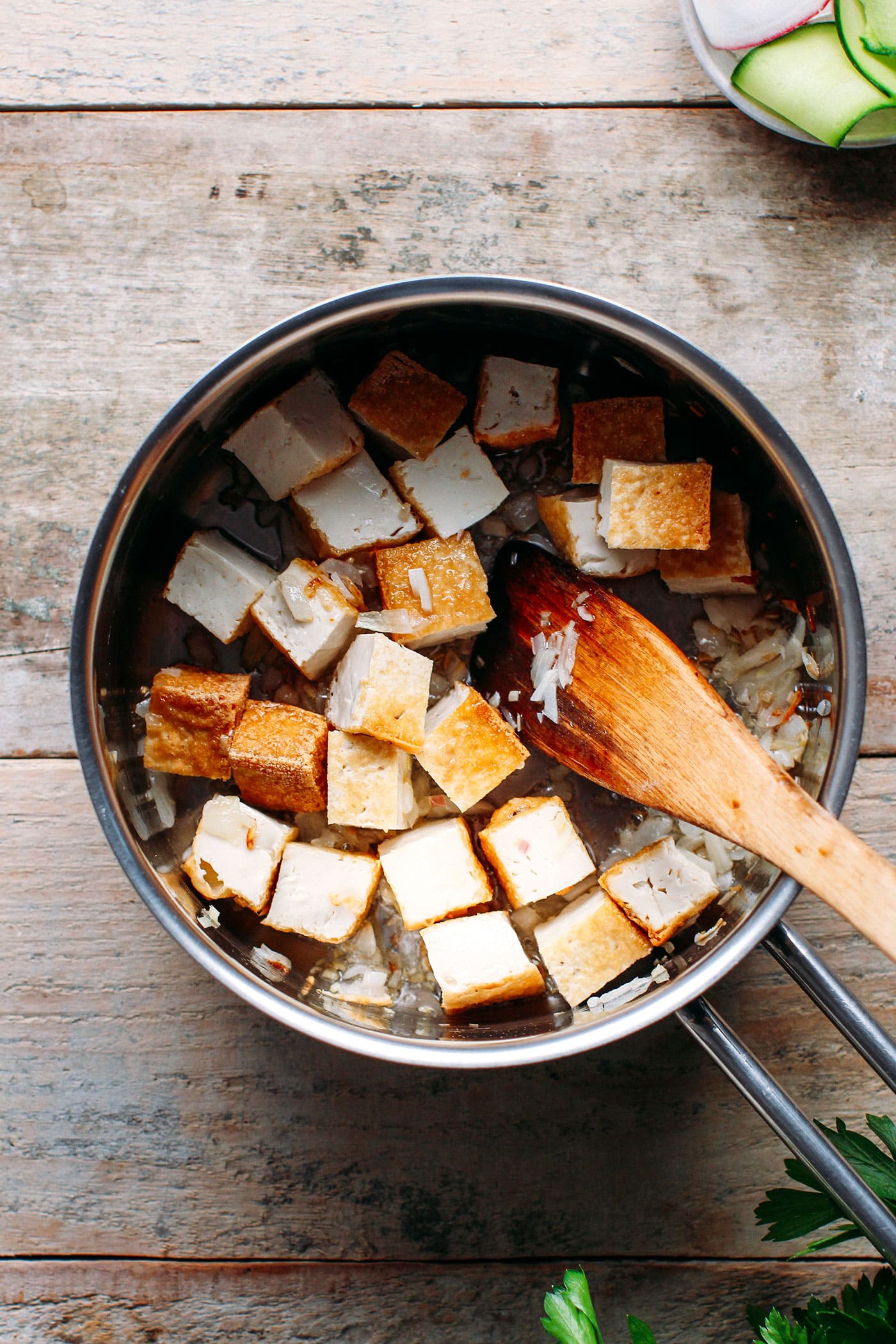 Saucy Caramelized Tofu Bowls