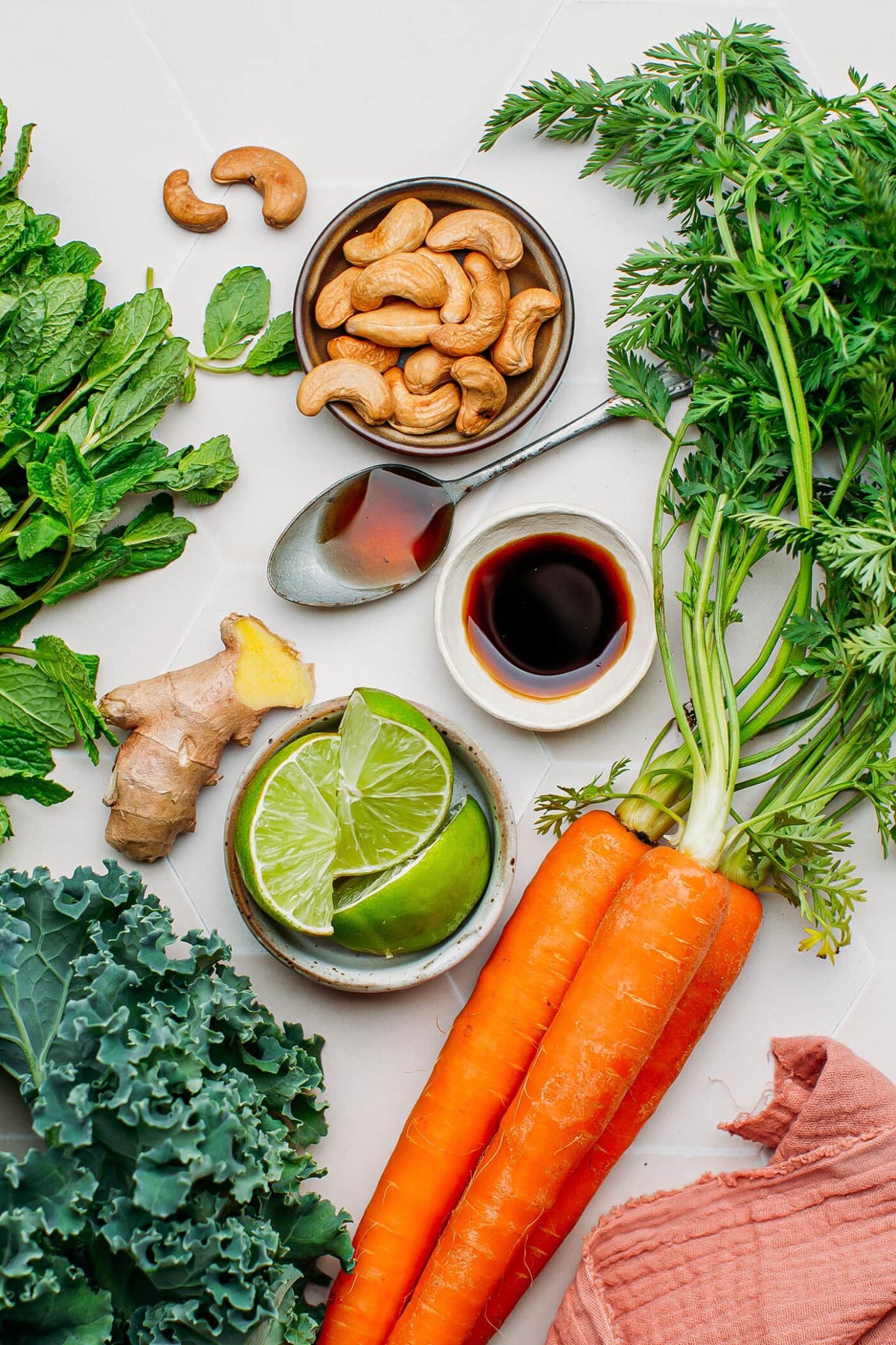 10-Minute Ginger Carrot & Kale Salad - Full of Plants