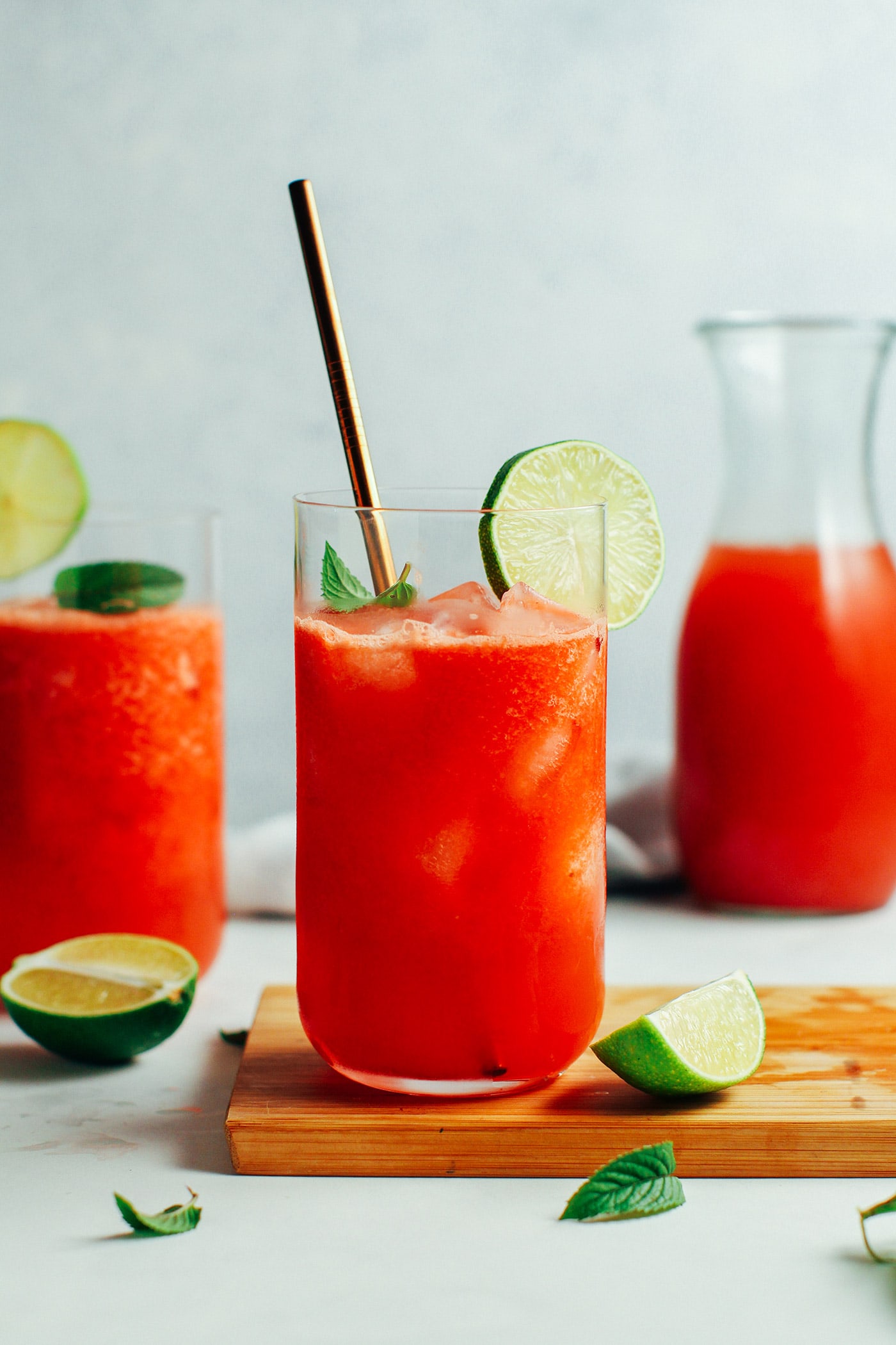 Watermelon Lime Iced Green Tea