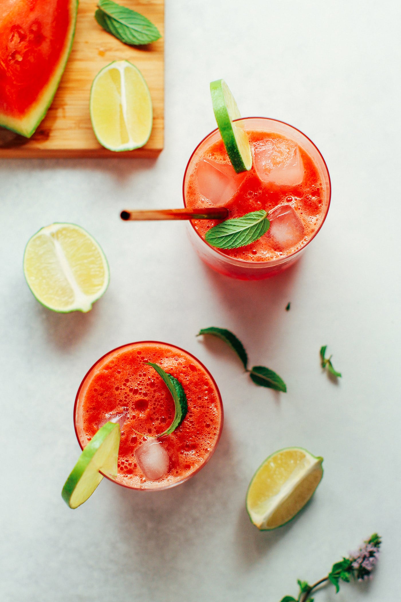 Watermelon Lime Iced Green Tea