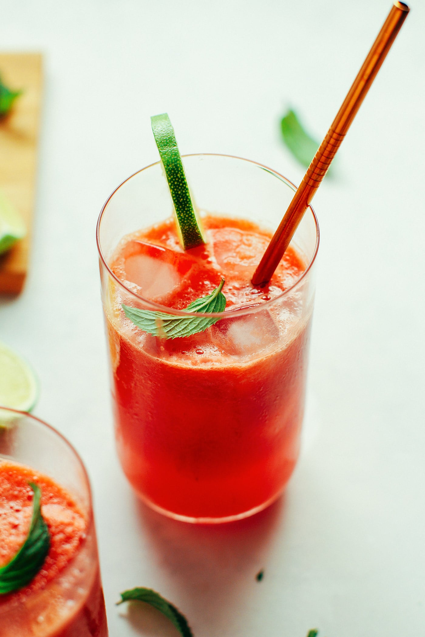 Watermelon Lime Iced Green Tea