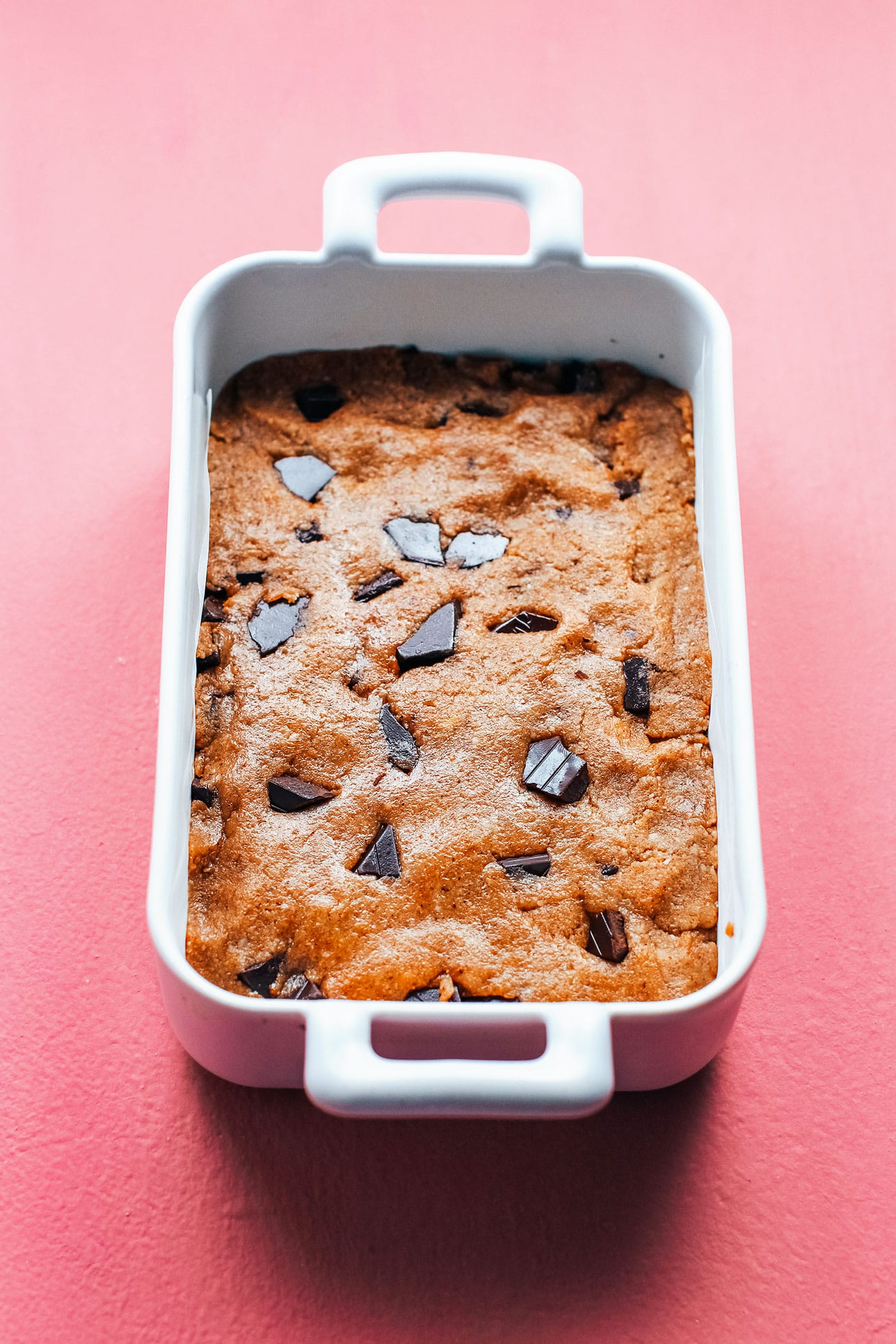 Chocolate Chunk Buckwheat Blondies (Vegan + GF)