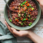 Cozy Red Rice Vegetable Soup