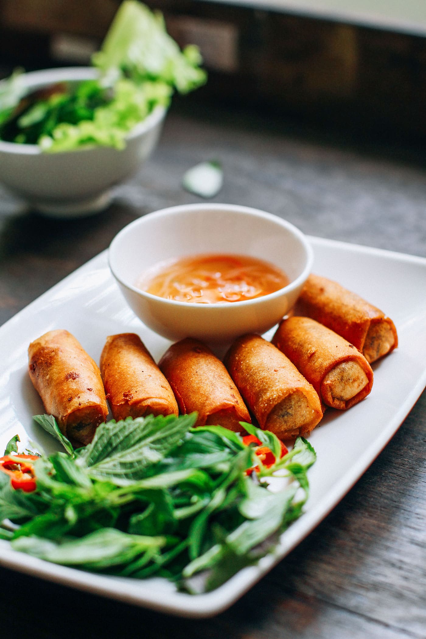 A Guide to Eating Vegan in Viet Nam - Nem Fried Spring Rolls