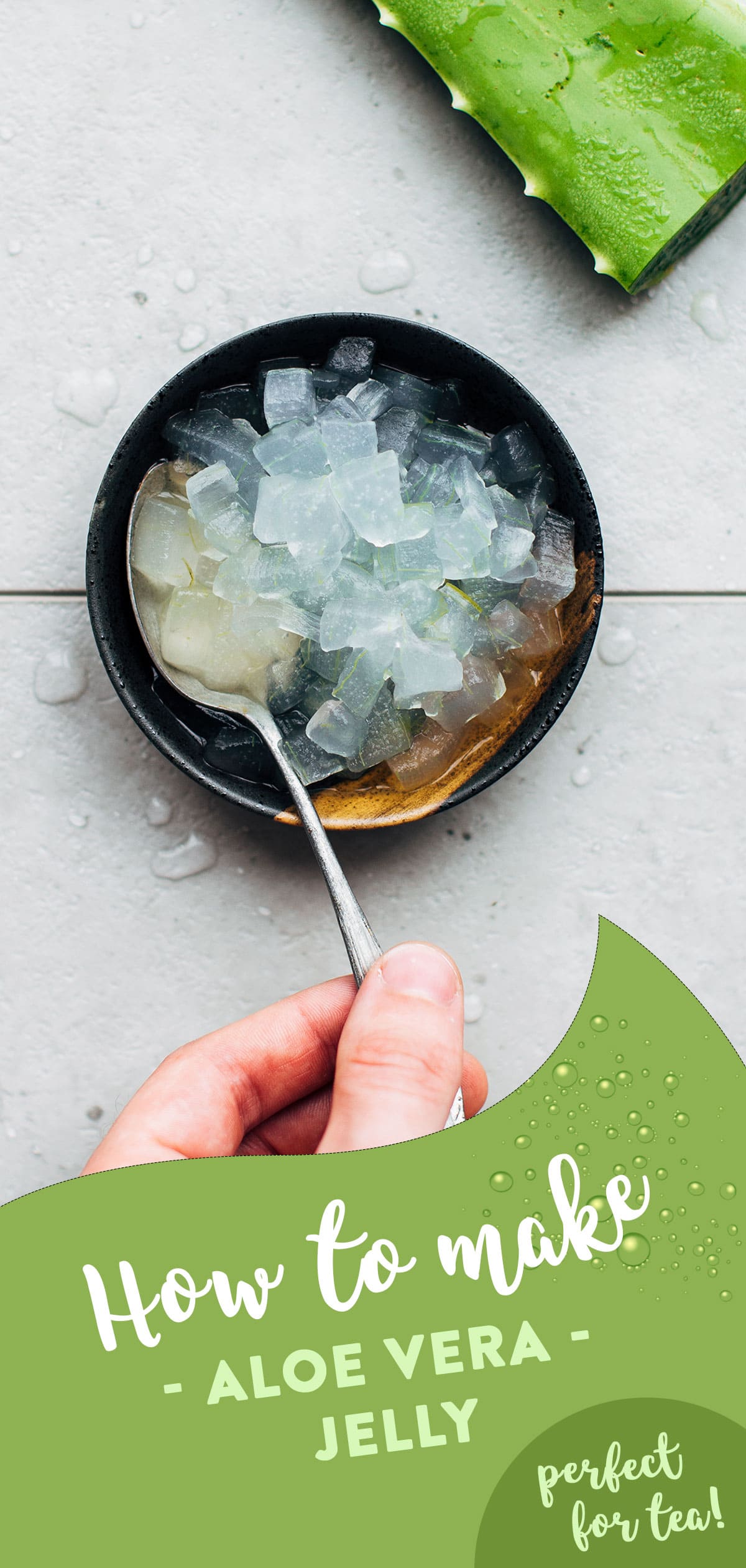 How to Make Aloe Vera Jelly Full of Plants