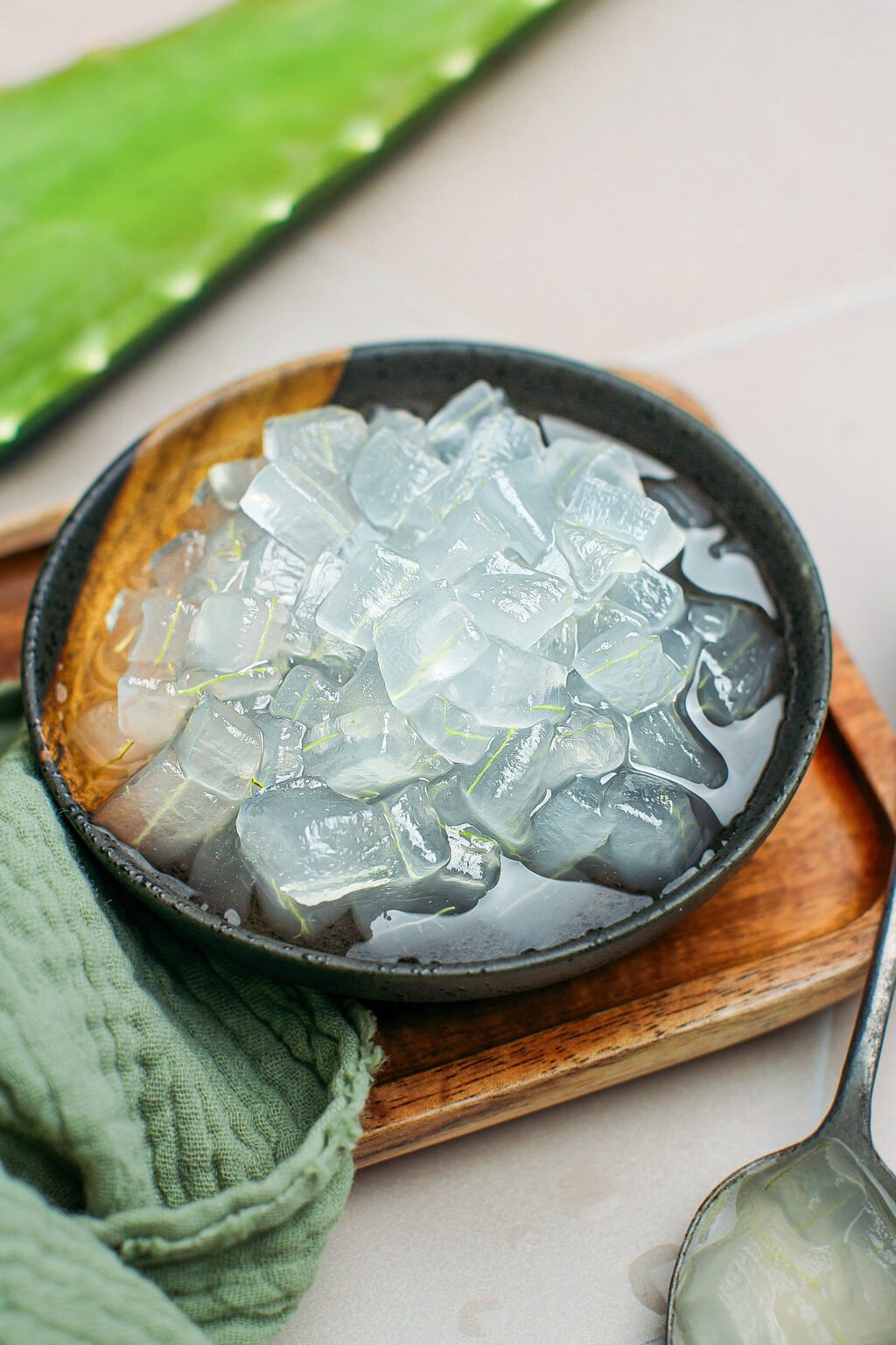 How to Make Aloe Vera Jelly Full of Plants