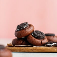 Mini Oreo Chocolate Cookies (Vegan + GF)